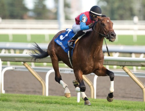 Ontario Bred Fire and Wine goes all the way on the engine in the Breeders’ Stakes